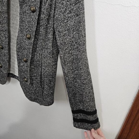 Tommy Hilfiger Womens Classic Open Front Band Jacket Gray Size Small - Picture 4 of 7